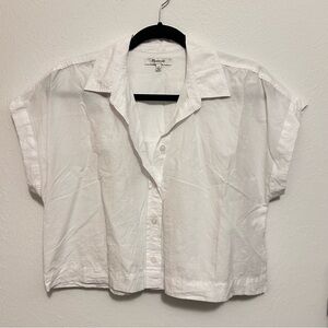 NWOT Madewell White Casual Button Down Shirt